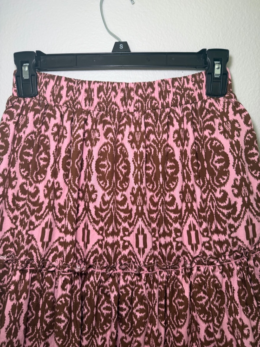 REVOLVE o.p.t. Boho Cottagecore 100% Cotton Tiered Maxi Skirt Size XS Brunch - Picture 4 of 7